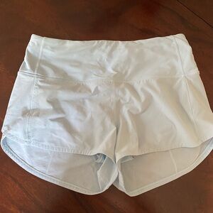 Lululemon Speed Up High Rise Shorts Light Turquoise Size 6